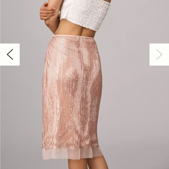 Sequin MIDI Skirt by Sarah Hann NWT - Picture 2 of 7